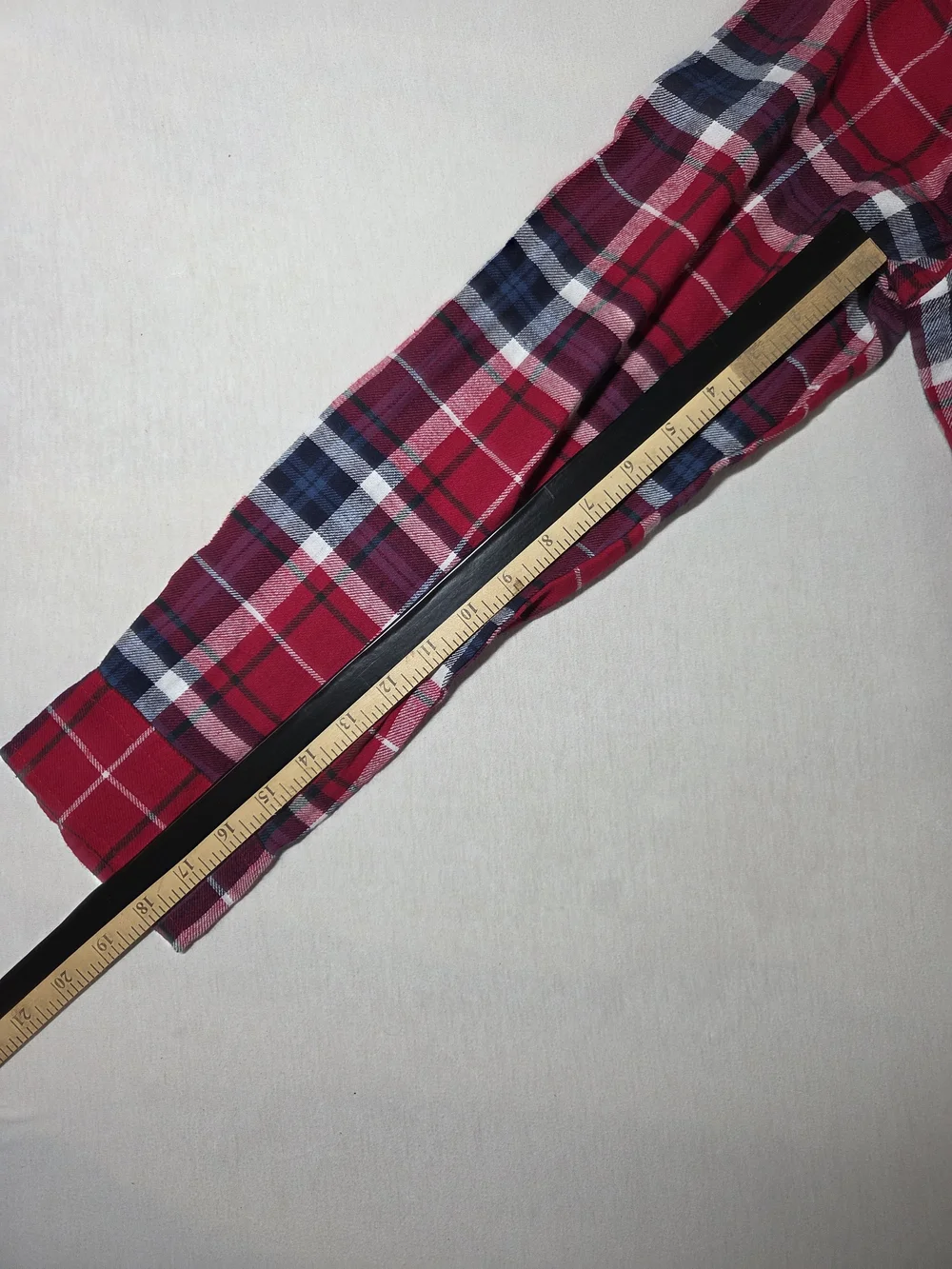 Plaid Saddlebred men's long sleeve button-down flannel shirt L